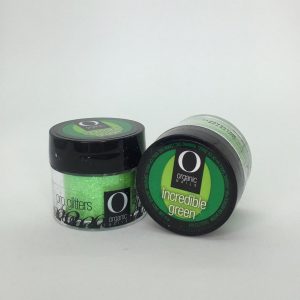 polvo de acrílico verde